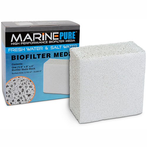 MarinePure BioFilter Media Block [8 in. x 8 in. x 4 in.] 1