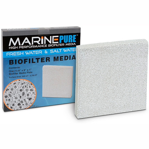 MarinePure BioFilter Media Plate [8 in. x 8 in. x 1 in.] 1
