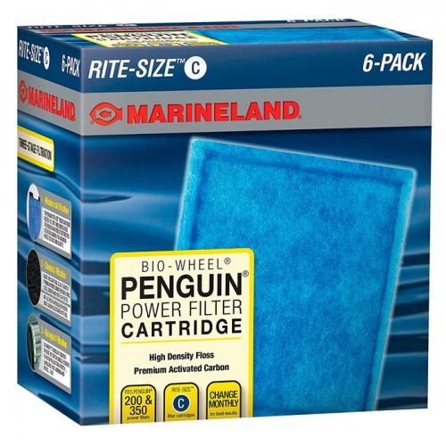 MarineLand Rite Size C -  Penguin 170/330/200/350 Filter Cartridges [6 pk] 1