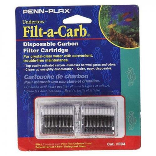 Penn Plax Filt-a-Carb Undertow & Perfect-A-Flow Carbon Undergravel Filter Cartridge - 2 pk 1