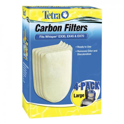 Whisper® EX Carbon Filter Replacement Cartridges - Large [4 pk] 1
