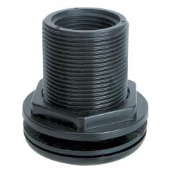 Lifegard 1 in. Double Threaded Bulkhead - Requires 1 3/4 in. hole