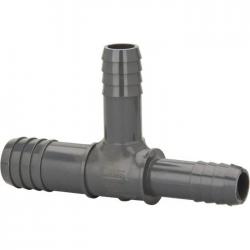 Dura Plastics PVC  Reducer Tee [3/4 in x 1/2 in x 1/2 in. - All Barb]