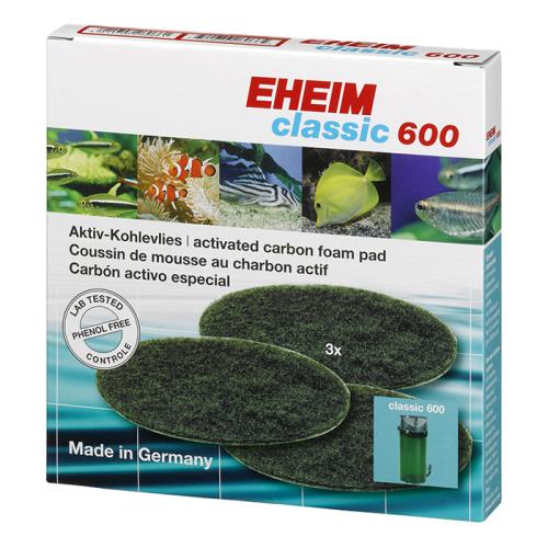 EHEIM classic 600 fine carbon Filter Pads [3 pk] 1