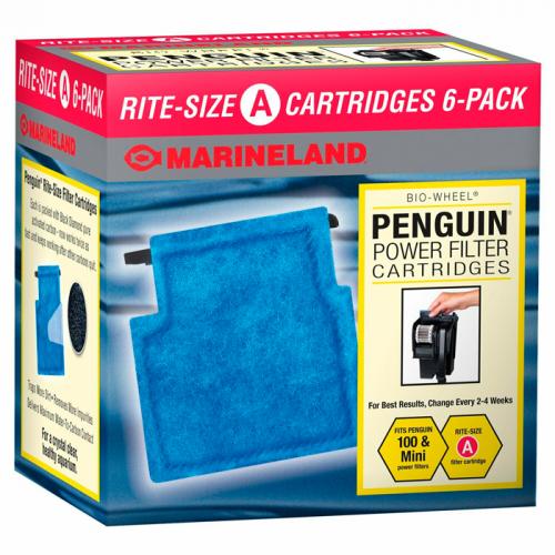 MarineLand Rite Size A - Penguin Mini/100 Filter Cartridges [6 pk] 1