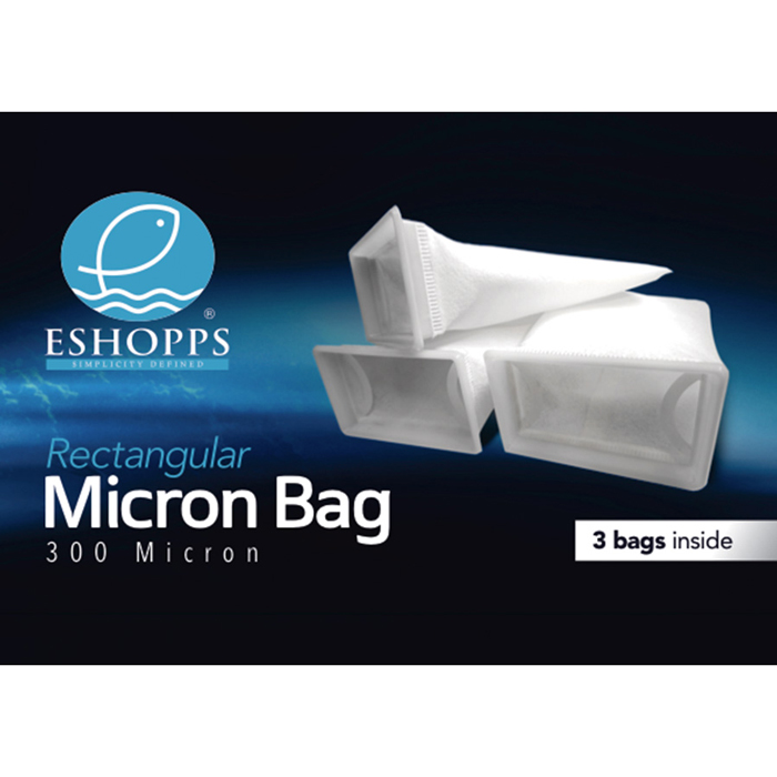 Eshopps Rectangular 300 Micron Filter Socks - [3 pk]